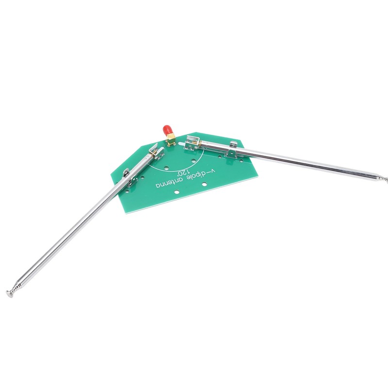 V Dipole Antenna SMA Female Interface Telescopic Antenna 78M‑415MHz FM