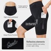 Santic Women's Padded Cycling Shorts, A-violet, XL