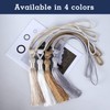 Dalababa Pack of 4 Curtain Holders, Tiebacks, Curtain Holders, Polyester