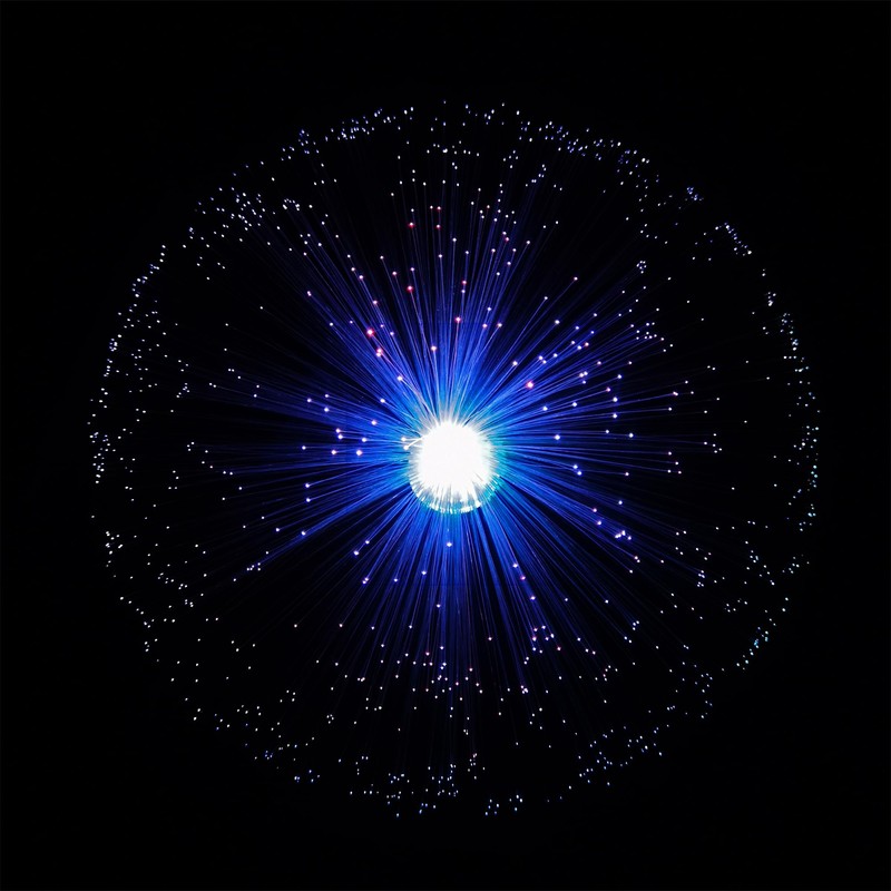 JALORDE 13 inch USB Corded Ice Fiber Optic Mood Novelty