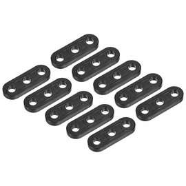 sourcing map Tent Rope Buckles, 5.4mm Plastic Guyline Adjuster Cord Tensioners for Outdoor Camping Canopy Tarp, Black Pack of 12