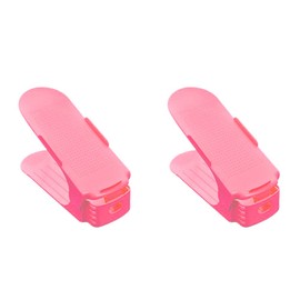 Shoe Double Decker Shoe Slots Storage Space In A Snap Optimizing Shoe Organizer - Pink - 2 Pack