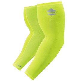 Ergodyne Cooling Arm Sleeves, Sized for Men &Women, UPF 50+ Sun Protection, Chill Its 6690, Lime, Extra Large