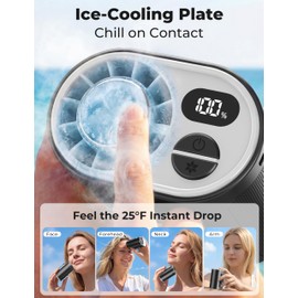 Portable Waist Fan with Ice Cooling, Instant Chill to 50℉, Mother Father Day Gifts for Mom Dad, Belt Clip Fan for Blue Collar Travel Camping Essentials, 12000RPM Cool Gadgets for Men Women 2026