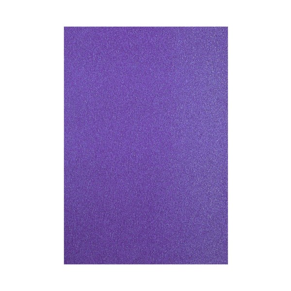 Florence Glitter Cardstock - Coloured A4 Purple - 5 Sheets