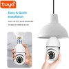 Light Bulb Security Camera TUYA, E27 WiFi Color Night 360