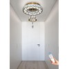 Flashing God Dia 12" Crystal Mini Chandelier Crystal Gold Ceiling