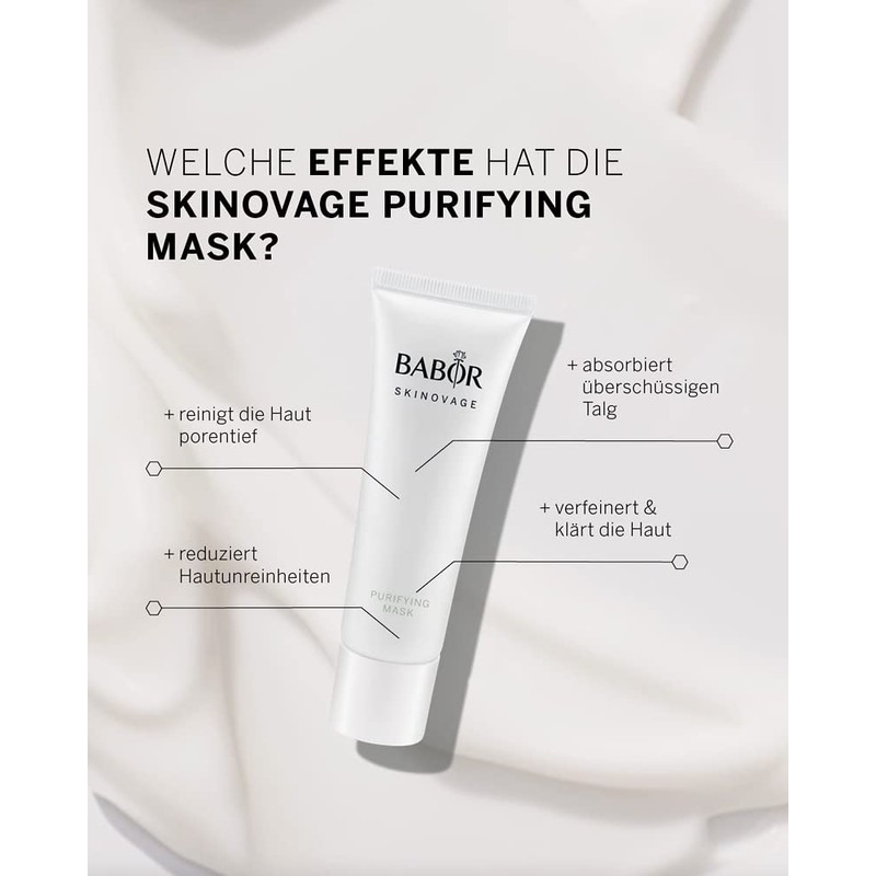 BABOR Skinovage Purifying Mask for Oily Blemished Skin, Mattifying, Clarifying