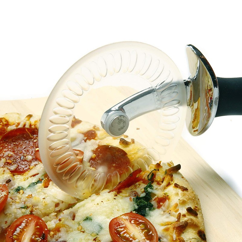 Norpro Grip-Ez Pizza Wheel W/Scallops, 9.75" x 4.25" x 1.25",