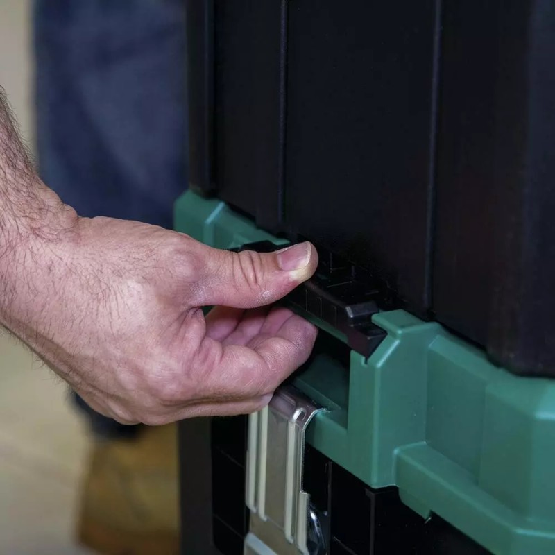 Masterforce 21" Heavy Duty Polypropylene Modular Interlocking Deep Tool Box