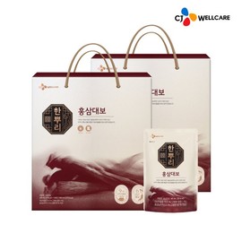 CJ Wellcare 한뿌리 홍삼대보 40ml 24포 x 2개 One Root Red Ginseng Great Supplement 40ml 24 packs x 2 units