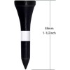 SMITH 1 100 Pcs 1-1/2" Black Natural Wooden Golf Tees
