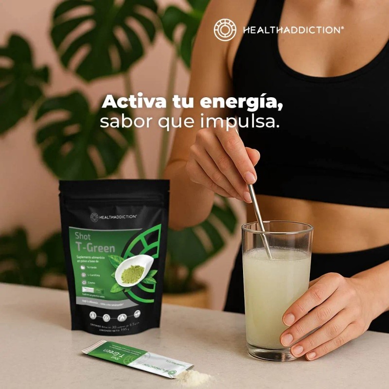 Suplemento Termogénico Té Verde Healthaddiction Shot T Green