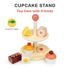 Mentari Toys' Role Play Sweet Treat Playfood: Encourage Creative Playtime! (Cupcake Stand)