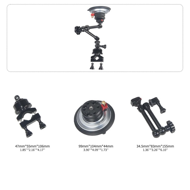 CS PRIORITY Aluminum Alloy 7" 11" Adjustable Magic Arm Bracket