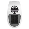 500W Black and White Mini Electric Heater Portable Wall Mounted