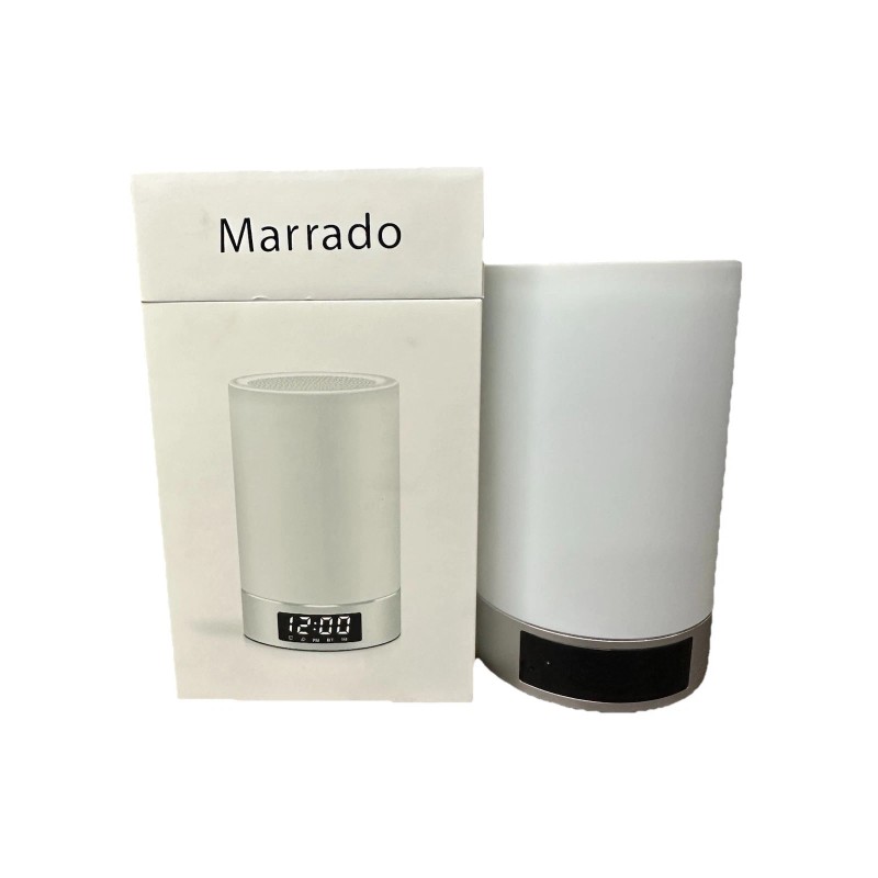 Marrado Wireless Bluetooth Speaker LED Touch Night Light Alarm Clock