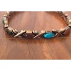 Shameg Multi Color Stones Copper Magnetic Link Bracelet Arthritis Pain