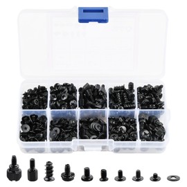 Marjoramy 420 Pcs Computer Screw Set, Hard Drive Screw Standoffs, PC Screws, Mini Screwing Set, Computer Standoff Screw Kit, SSD Mounting Screwing, Replacement Screws for Fan Motherboard Repair