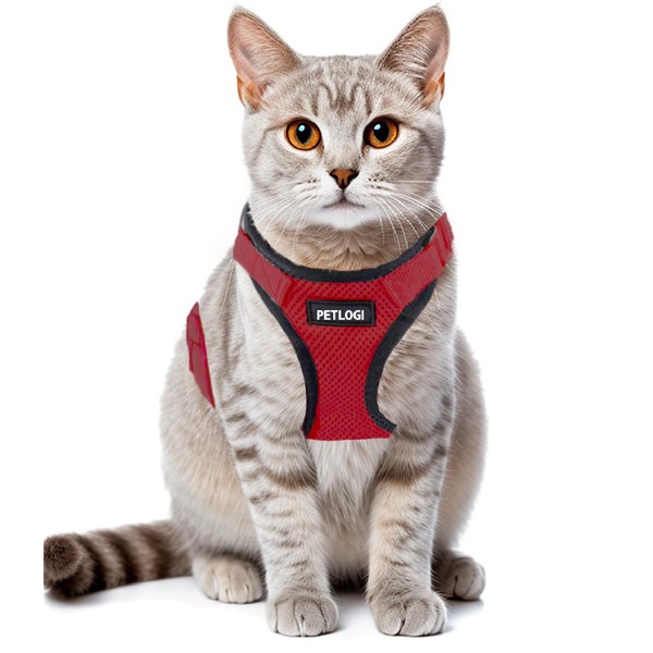 Cat Harness Escape Proof with Leash for Walking, Travel Vest