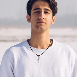 ZIPPICE Arrowhead Necklace 925 Sterling Silver Wolf Pendant Necklace Arrow Pendant Animal Arrowhead Necklace Christmas Jewellery Gifts for Men Women Unsex