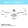 Platinum Plated Cubic Zirconia Turtle Adjustable Bracelets - Sea Element