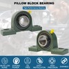 Tonmp 4 Pack UCP205-16 Pillow Block Mounted Ball Bearing -
