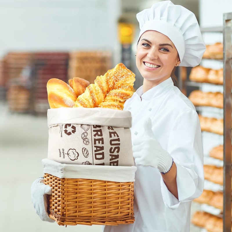1/2 Pack Plastic Lined Bread Bags for Homemade Bread 13