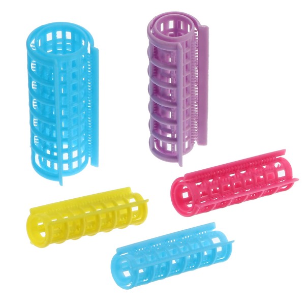 Plastic Hair Curler Self Grip Rollers Hairdressing Curlers Rollers No