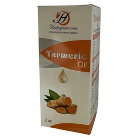 HERBOGANIC Pure Turmeric Oil, Natural Body Oil for Skin and Hair, Moisturizing Turmeric Oil for Face,Promote Glowing and Healthy Skin- 2 Oz Bottle……