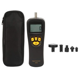 SMART SENSOR Digital Tachometer 0.5~19999 Digital Speed Tachometer Contact RPM Tach Digital Photo Tachometer with LCD Backlight Display Digital Hand Tachometer