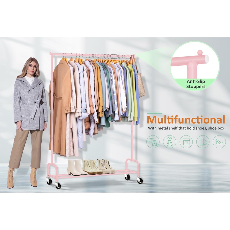 SLEEPING LAMB Heavy Duty Clothing Racks for Hanging Clothes Rack,