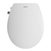 Round Bidet Toilet Seat with Soft Close and Quick Release,Non-Electric