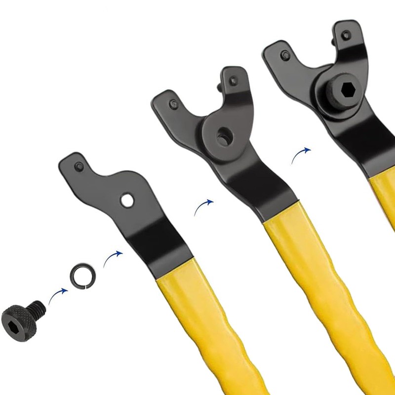 yuentoen Angle grinder key, key for angle grinder, 10-40 mm