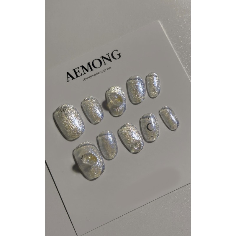 [New Magnetic Gel Point Nail] Pebble Magnetic Gel Artist Nail
