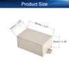 Heyiarbeit 1Pcs 3.23"x 2.05"x1.38" ABS Black Dustproof Electronic Junction Box