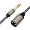 SOEYBAE 6.35mm (1/4 Inch) TRS Male to XLR Male 1M/3FT,Nylon