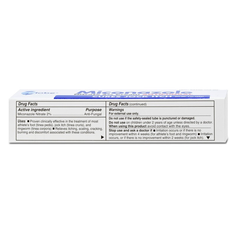 Miconazole Globe (3 Pack) Nitrate 2% Cream 1 oz, Cures