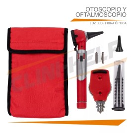 Clini-help Otoscopio Oftalmoscopio Medico Diagnostico Luz Led Estuche