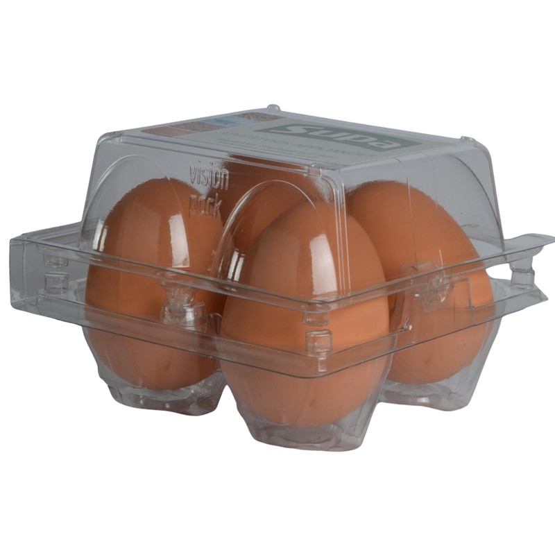 Supa Brown Rubber Poultry Eggs, Pack of 4. Encourage Hens