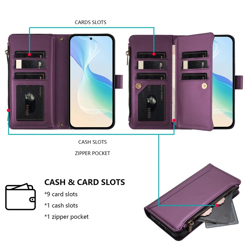 ELECWAY Wallet Case for Moto G Stylus 5G (2026/2025), with