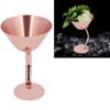 150ml Stainless Steel Martini Cocktail Glass Copper Plated Metal Wine