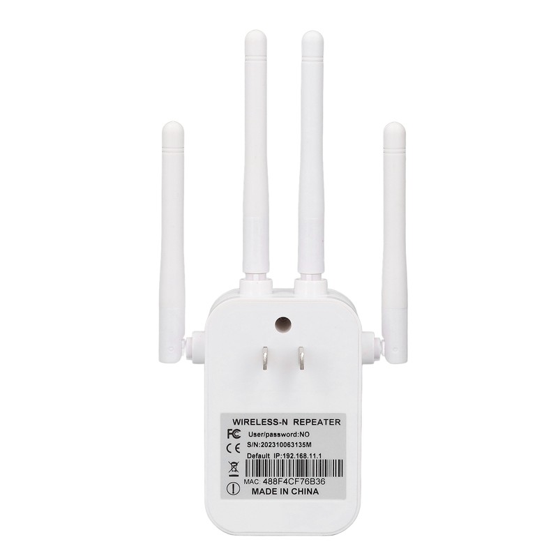 WiFi Extender 300Mbps 4 Antenna Strong Signal Transmission Efficient Heat