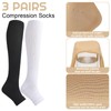 3 Pairs of Women's Compression Stockings, Support Knee Stockings, Compression