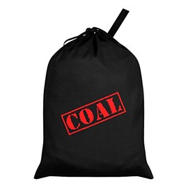 Coal Black Santa Sack 46 x 60cm