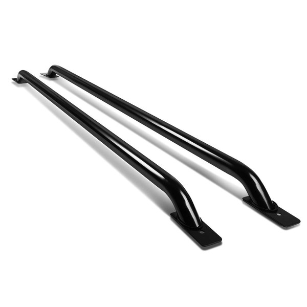 DNA MOTORING RAIL-010-BK Pair of Truck Bed Rails for 99-00 Chevy Dodge GMC 1500 2500 3500 with 6.5ft Bed,Black