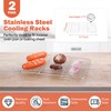 Homikit 2 Pack Small Baking Cooling Racks, 9.7 * 7.5