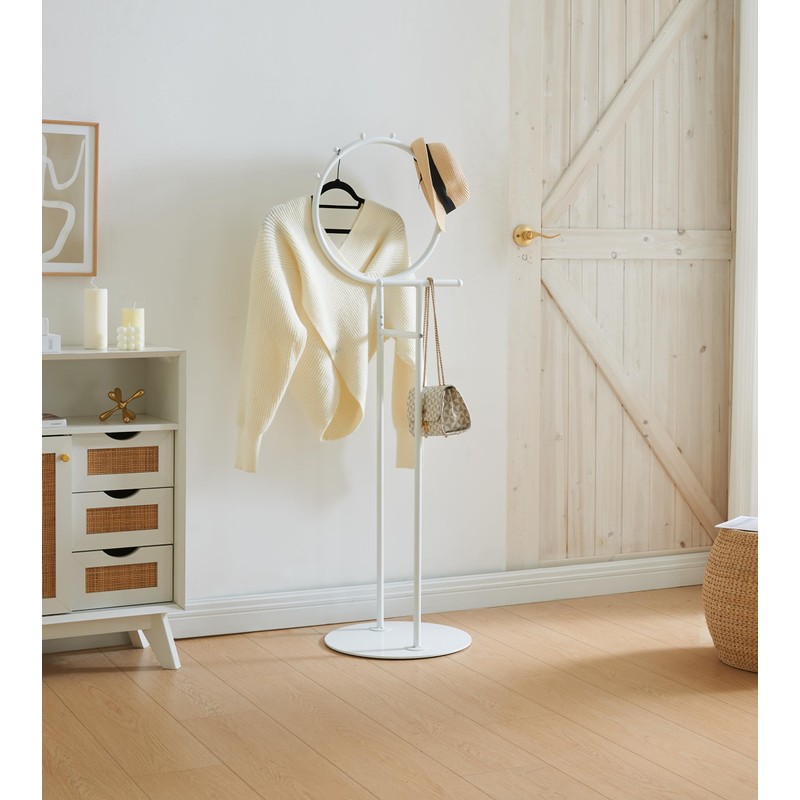 Kings Brand Furniture Cheska Suit Valet Stand with Circular Frame