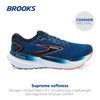 Brooks Men’s Glycerin 21 Neutral Running Shoe - Blue Opal/Black/Nasturtium