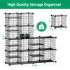 Kiivoena Wire Cube Storage Organizer, 12 Cubes Converted into 14